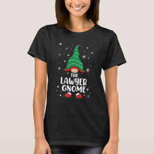 Lawyer Gnome Matching Family Kerstpyjama T-shirt