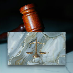 Lawyer goud glitter marmer modern visitekaartje