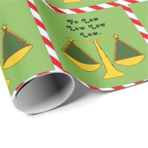 Lawyer Holiday Gift Cadeaupapier