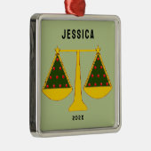 Lawyer Holiday Gift Metalen Ornament (Rechts)