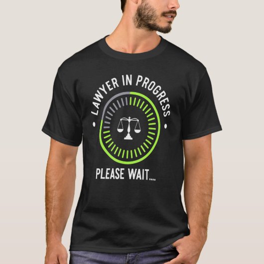 Lawyer In Progress Law School Apparel T-shirt (Voorkant)