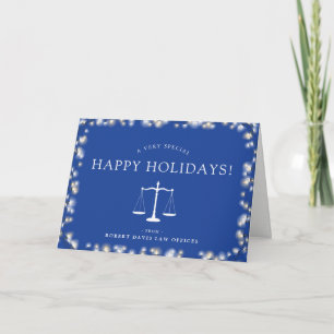 Lawyer Kantoor Prettige feestdagen Custom Kaart