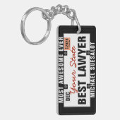 Lawyer License Bord Funny Sleutelhanger (Voorkant Links)