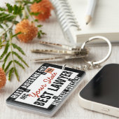 Lawyer License Bord Funny Sleutelhanger (Voorkant Rechts)