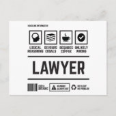 LAWYER LOGICAL REASONING AND DEVOURS COOALS BRIEFKAART (Voorkant)