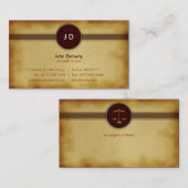 Lawyer Monogram | Openbaar aanklager Visitekaartje (Voorkant / Achterkant)