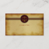 Lawyer Monogram | Openbaar aanklager Visitekaartje (Achterkant)