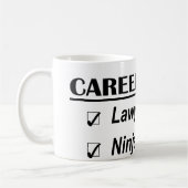 Lawyer Ninja Career Goals Koffiemok (Links)