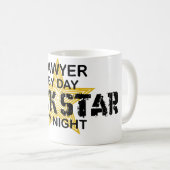 Lawyer Rock Star by Night Koffiemok (Voorkant rechts)