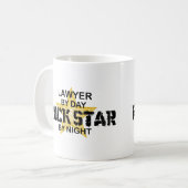 Lawyer Rock Star by Night Koffiemok (Voorkant links)