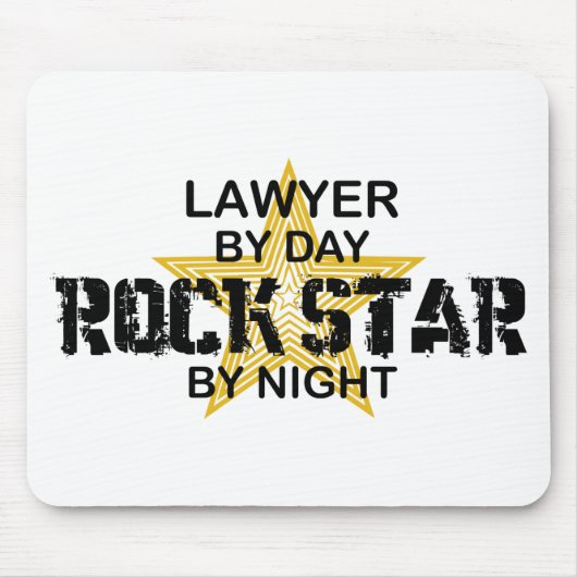 Lawyer Rock Star by Night Muismat (Voorkant)