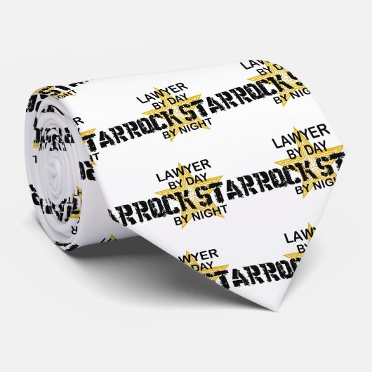 Lawyer Rock Star by Night Stropdas (Opgerold)
