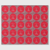 Lawyer School Afstuderen Silver Red Cadeaupapier (Vlak)