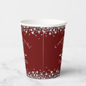 Lawyer School Maroon Silver Afstuderen Papieren Bekers (Rechts)