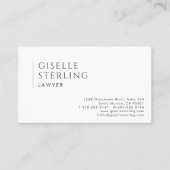 Lawyer Simple Modern Professional QR Code Visitekaartje (Voorkant)