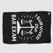 Lawyer Survived The Bar Exam Golfhanddoek (Horizontaal)