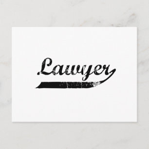 Lawyer-typografie Briefkaart