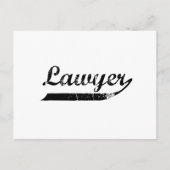 Lawyer-typografie Briefkaart (Voorkant)