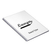 Lawyer-typografie Notitieboek (Rechterzijde)