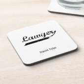 Lawyer-typografie Onderzetter (Linkerzijde)