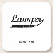 Lawyer-typografie Onderzetter (Voorkant)