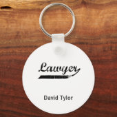 Lawyer-typografie Sleutelhanger (Voorkant)