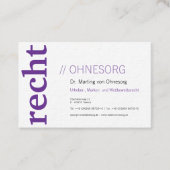 Lawyer With § Business Card Visitekaartje (Voorkant)