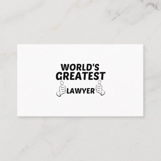 LAWYER WORLT GROTER CONTACTKAARTJE (Voorkant)