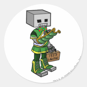 Lawyerbot Brightvale Ronde Sticker