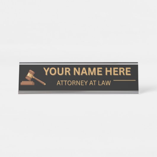 Lawyers Gift Desk Name Plate Bureau Naambordje (Voorkant)