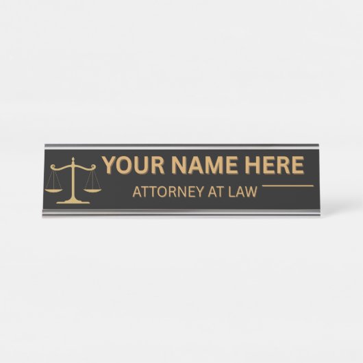 Lawyers Gift Desk Name Plate Bureau Naambordje (Voorkant)