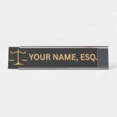Lawyers Gift Desk Name Plate Bureau Naambordje (Voorkant)