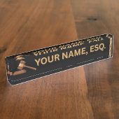 Lawyers Gift Desk Name Plate Naambordje (Zijkant)