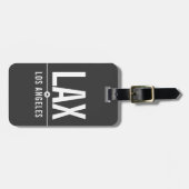 LAX Airport Code van Los Angeles - Luchtvaart Bagagelabel (Voorkant horizontaal)