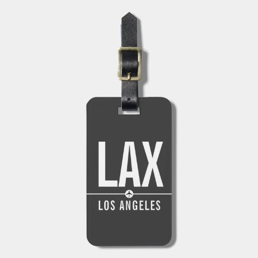 LAX Airport Code van Los Angeles - Luchtvaart Bagagelabel (Voorkant verticaal)
