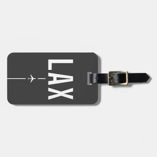 LAX Airport Code van Los Angeles - Luchtvaart Bagagelabel (Voorkant horizontaal)