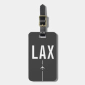 LAX Airport Code van Los Angeles - Luchtvaart Bagagelabel (Voorkant verticaal)