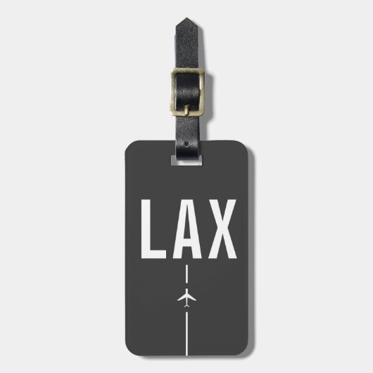 LAX Airport Code van Los Angeles - Luchtvaart Bagagelabel (Voorkant verticaal)