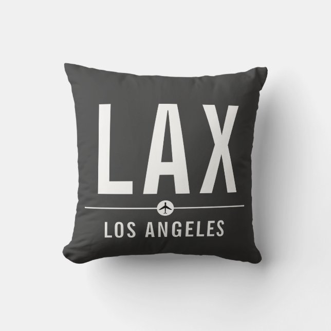 LAX Airport Code van Los Angeles - Luchtvaart Kussen (Voorkant)