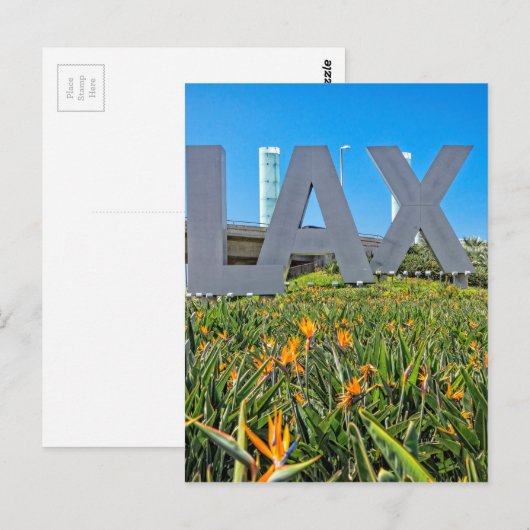 LAX Airport Sign Briefkaart (Voorkant / Achterkant)