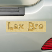 Lax Bro Bumpersticker (Op auto)