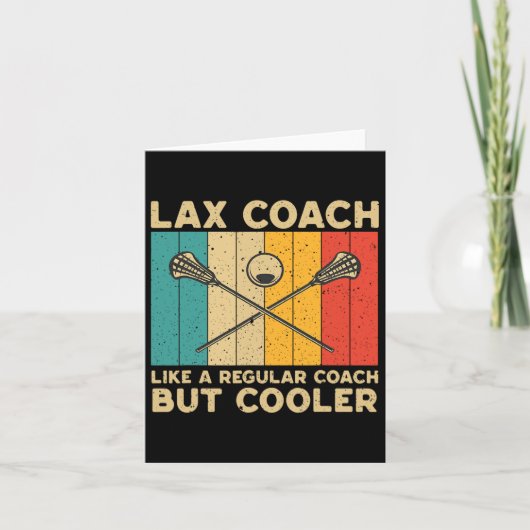 Lax Coach Lacrosse Lax Coach Kaart (Voorkant)