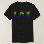 LAX Disco Rainbow Pride-reiscadeau T-shirt (Design voorkant)