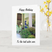 LAX EN GA UW BIRTHDAY-ZISTER AAN KAART (Gele Bloem)