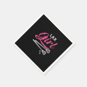 Lax Girl Lacrosse Stick Lacrosse Player Servet (Hoek)