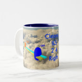 LAX ILS 24R, ILS-afbeelding, ... Tweekleurige Koffiemok (Voorkant links)