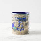 LAX ILS 24R, ILS-afbeelding, ... Tweekleurige Koffiemok (Center)