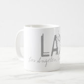 LAX LA Airport Typografie Koffiemok (Voorkant links)