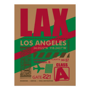 LAX Los Angeles Airport Perfect Poster