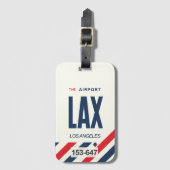LAX Los Angeles Gepäckanhänger Bagagelabel (Voorkant (verticaal))